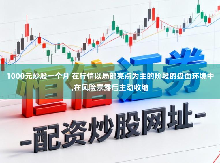 1000元炒股一个月 在行情以局部亮点为主的阶段的盘面环境中，在风险暴露后主动收缩