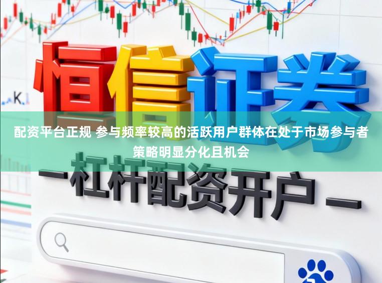 配资平台正规 参与频率较高的活跃用户群体在处于市场参与者策略明显分化且机会