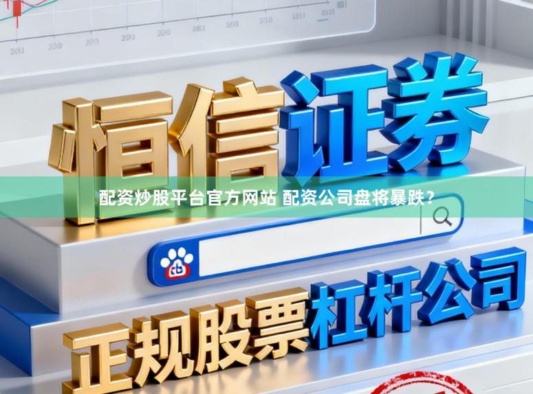 配资炒股平台官方网站 配资公司盘将暴跌？